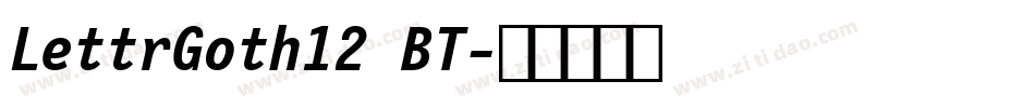 LettrGoth12 BT字体转换